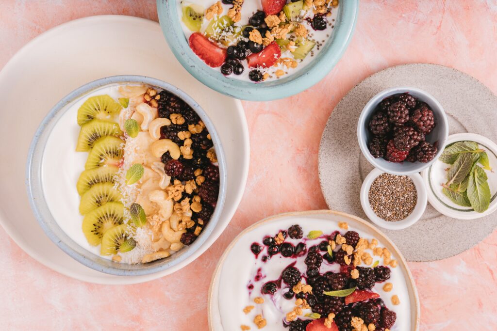 Weight loss breakfast idea 10: Greek yogurt fruit bowl.