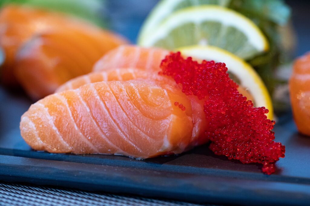 Weight loss lunch idea 1: salmon.

