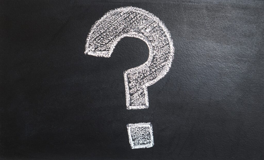 Image of a question mark to illustrate the question "what makes the 16/8 schedule work"?