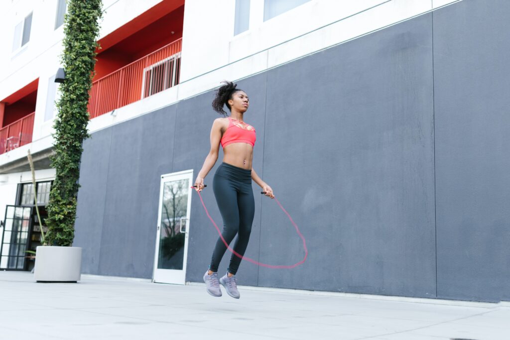 Fastest weight loss exercise: jumping rope.